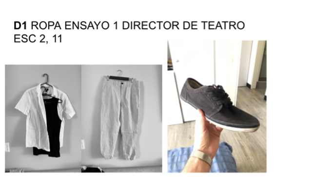 Diseñar un esquema de vestuario para una película improvisada