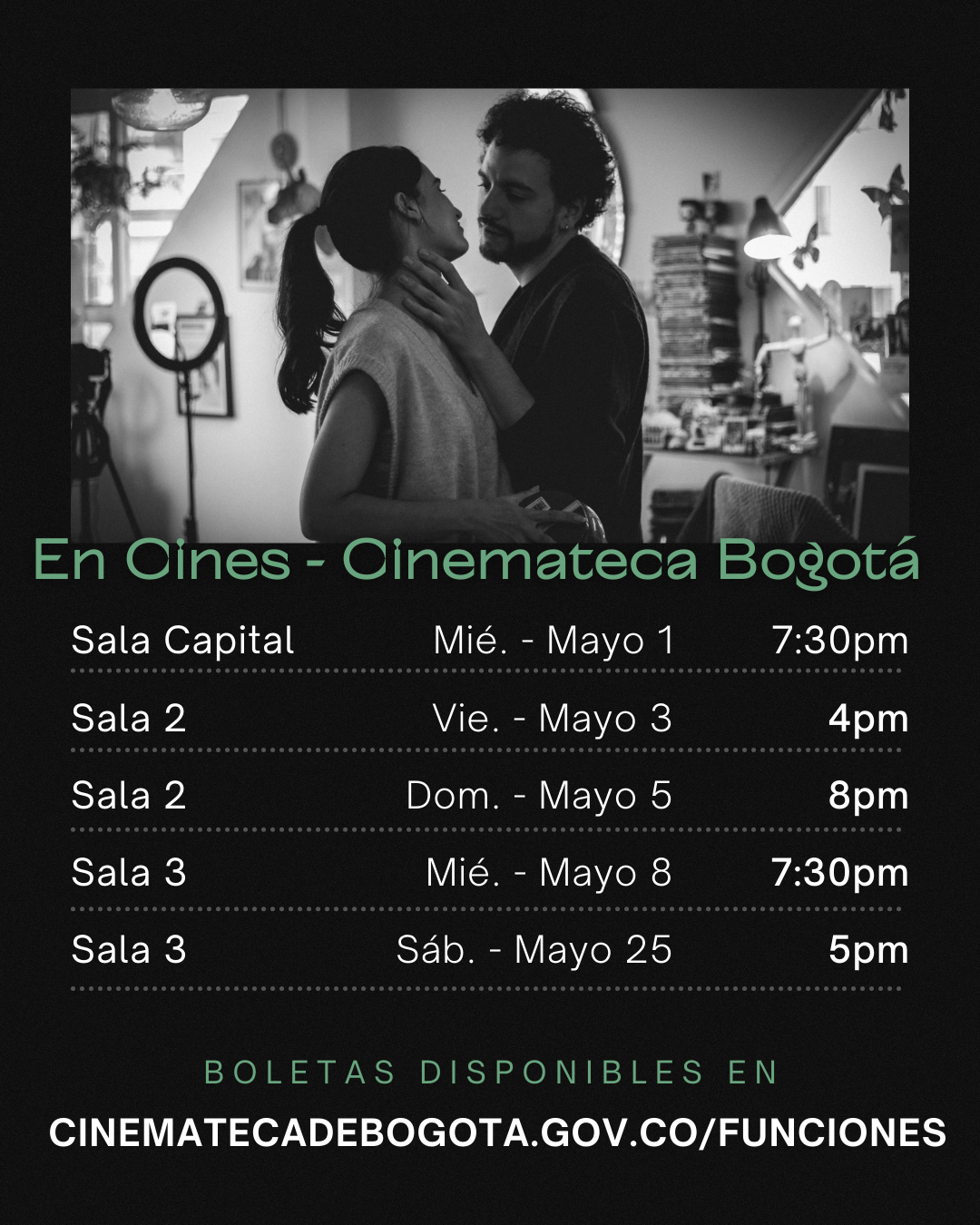 Se estrena Sábado Oscuro en la Cinemateca de Bogotá