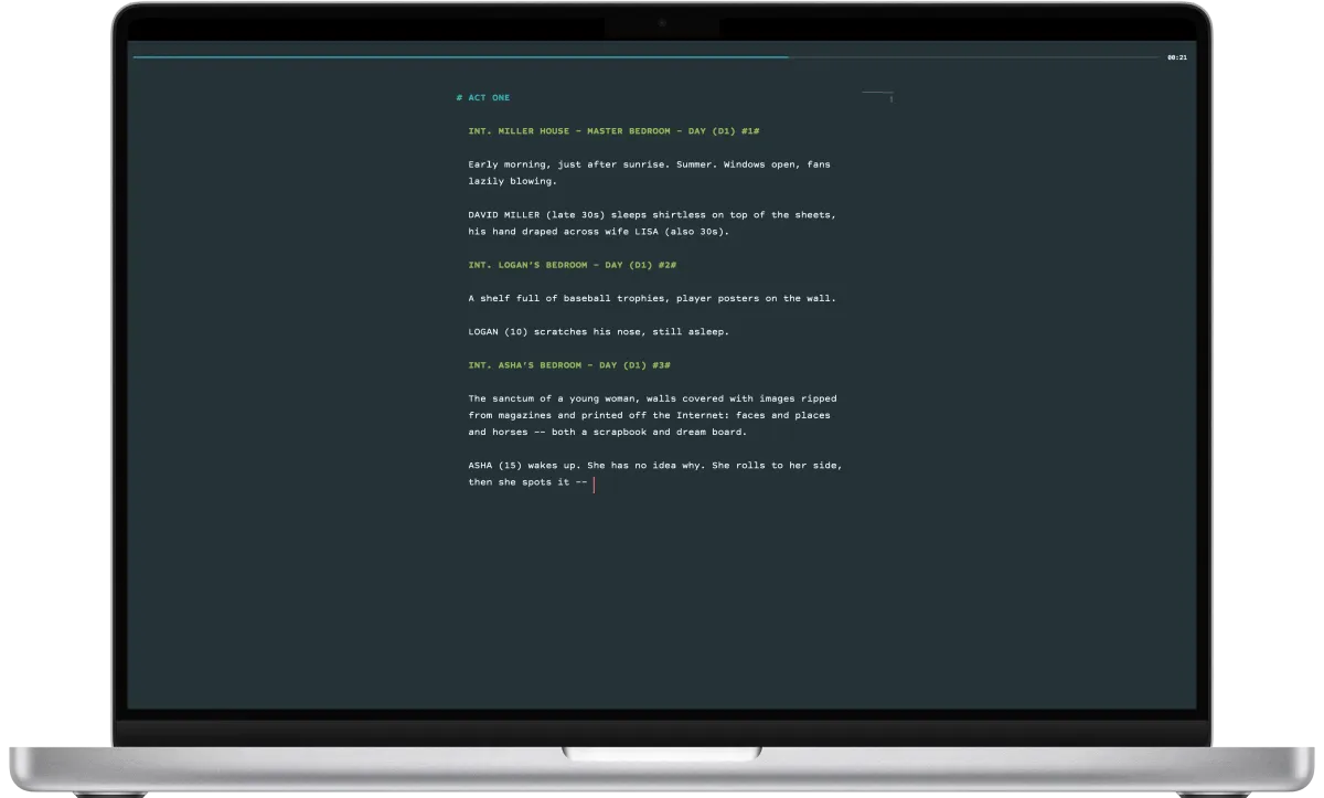 Highland Pro, el programa que uso para escribir guiones
